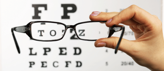 Special eyeglass lenses
